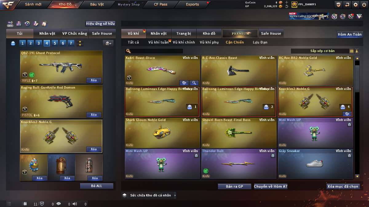 shop acc cf uy tin gia re